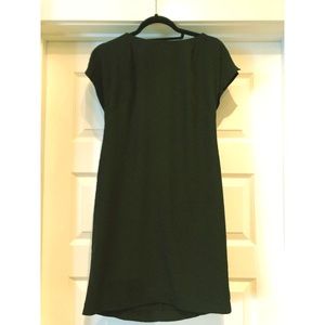 Calvin Klein Simple Black Cap Sleeve Dress- Size 2